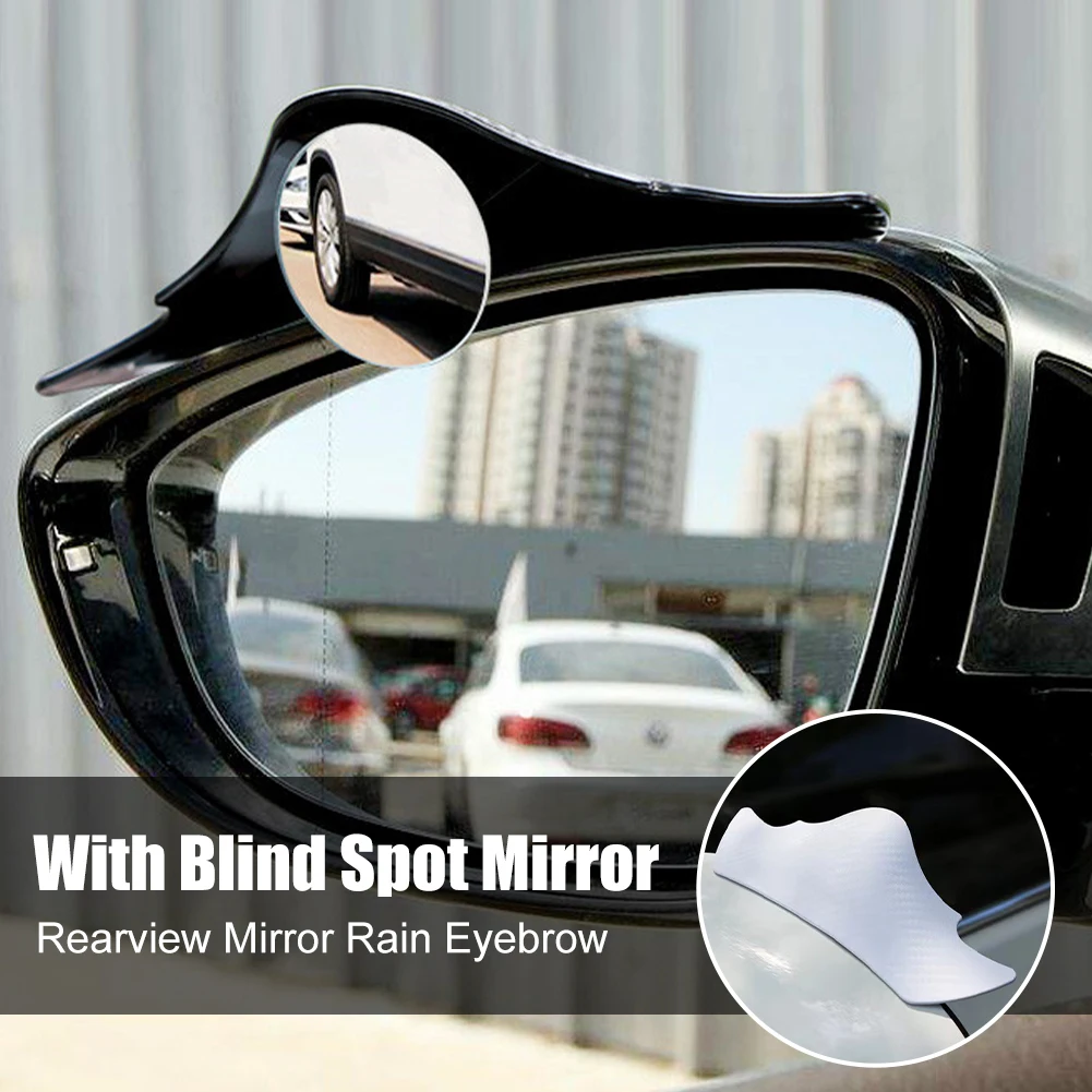 2Pcs Rearview Mirror Rain Eyebrow with Blind Spot Mirror Car Auxiliary Mirror 360 Degrees Adjustable Convex Small Round Mirror
2Pcs Rearview Mirror Rain Eyebrow with Blind Spot Mirror Car Auxiliary Mirror 360 Degrees Adjustable Convex Small Round Mirror