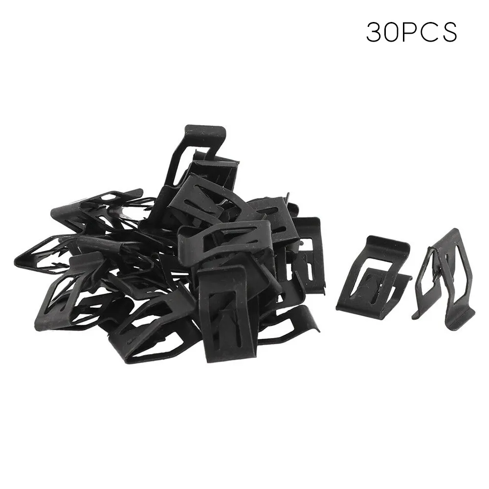 

30Pcs Auto Car Front Console Dash Dashboard Trim Metal Retainer Defender Door Card Interior Weatherstrip Moulding