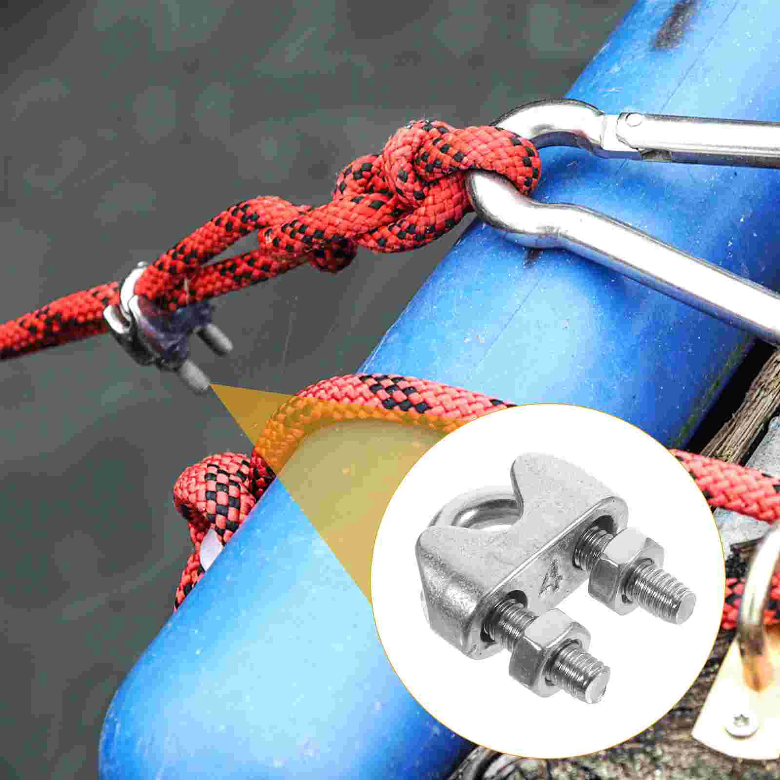 20 Pcs Cable Clamp Rope Clamps Winch Cord Clip Small Wire Clips Stainless Steel U-bolt for Cables
20 Pcs Cable Clamp Rope Clamps Winch Cord Clip Small Wire Clips Stainless Steel U-bolt for Cables