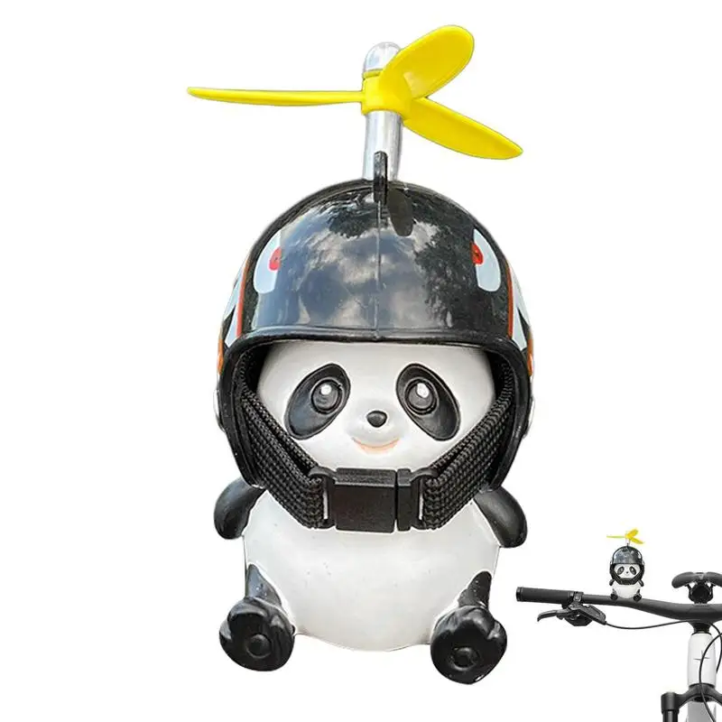 

Bicycle Panda Helmet Bamboo Dragonfly Car Motorcycle Handlebars Propeller Decorations For Bike Riding Equipment Auto Accessories