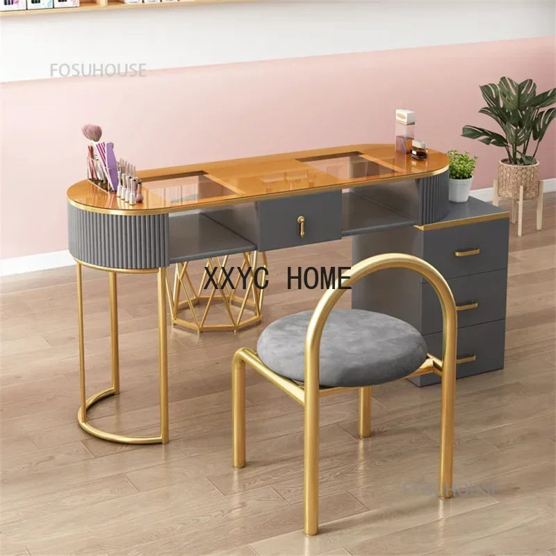Modern Simple Manicure Table single double Nail Table for Beauty Designer Professional Nail Tables nail Furniture
Modern Simple Manicure Table single double Nail Table for Beauty Designer Professional Nail Tables nail Furniture