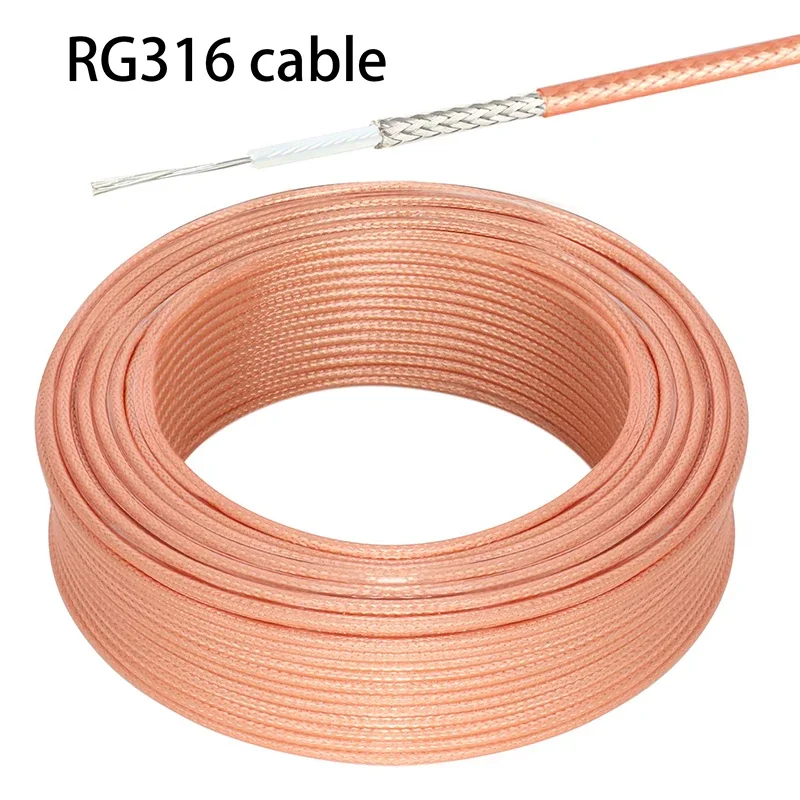 

RG-58 RG142 RG316 Cable RF Coaxial Cable 50 Ohm Low Loss antenna feeder 50-1.5 50-3 specifications Shielded Pigtail