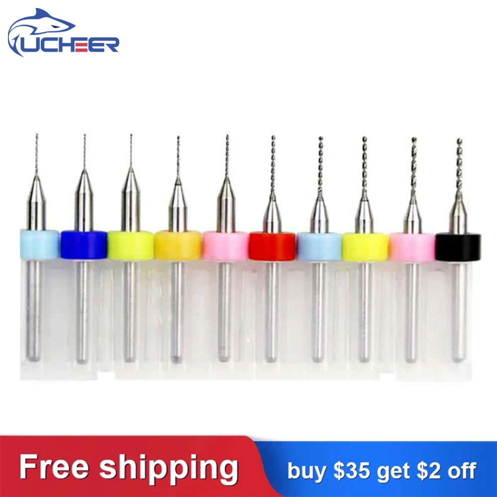 UCHEER 10pcs PCB Carving Tungsten Steel Auger Bit 0.1,0.2, 0.3, 0.4, 0.5, 0.6, 0.7,0.8, 0.9, 1.0 mm
UCHEER 10pcs PCB Carving Tungsten Steel Auger Bit 0.1,0.2, 0.3, 0.4, 0.5, 0.6, 0.7,0.8, 0.9, 1.0 mm