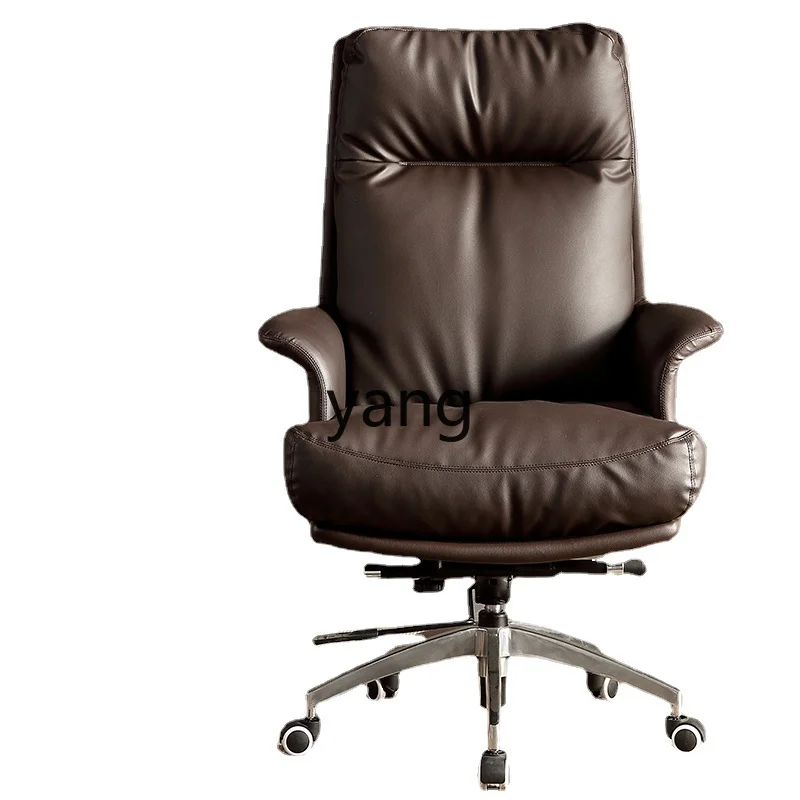 CX Leather Thickened Home Computer Office Swivel Chair Business President Cowhide Chair 
CX Leather Thickened Home Computer Office Swivel Chair Business President Cowhide Chair