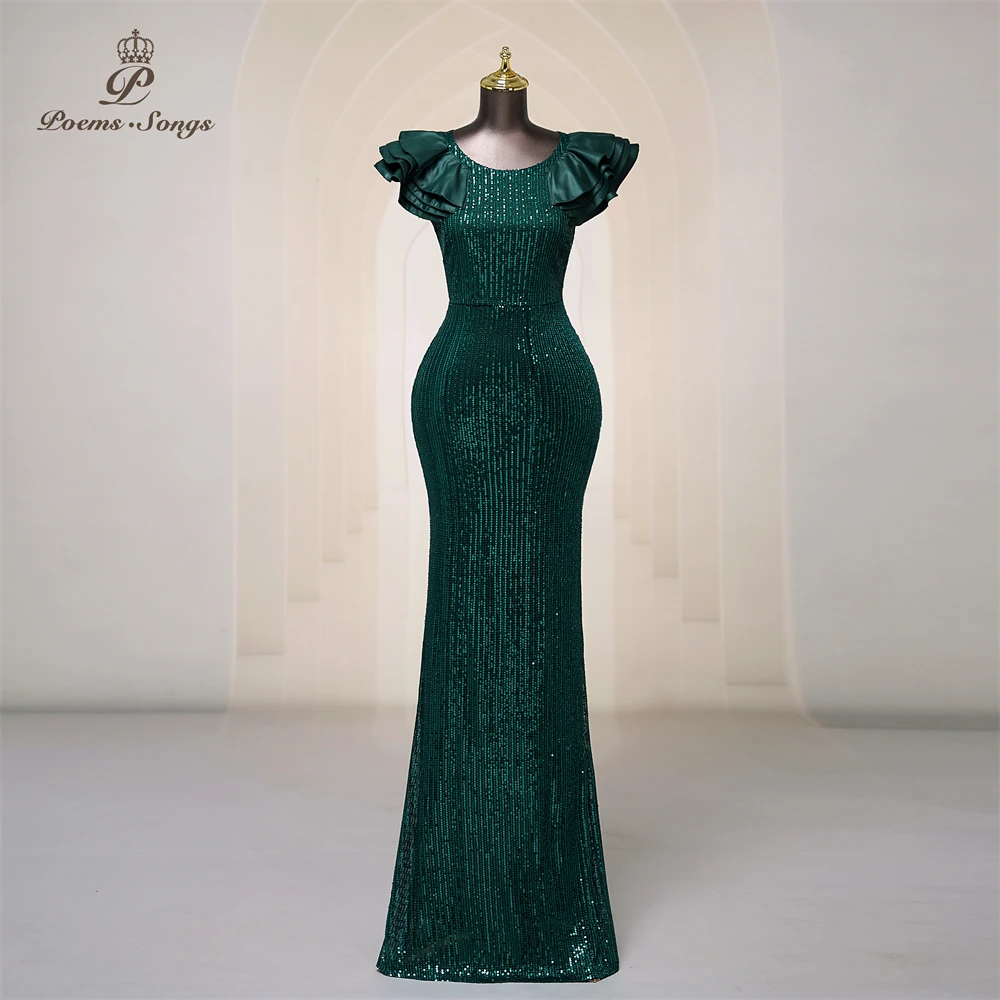 Elegant green ruffle sleeves party dress for women evening dresses prom dress mermaid bridesmaid formal occasion special events
Elegant green ruffle sleeves party dress for women evening dresses prom dress mermaid bridesmaid formal occasion special events