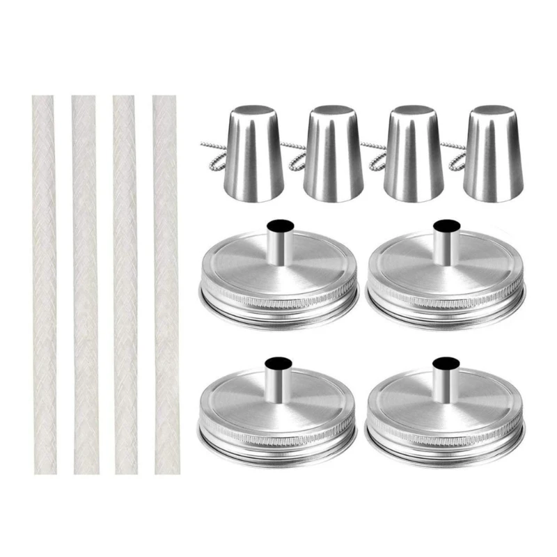 4/6 Pack Jar Oil Torch Kits Stainless Steel Lids Fiberglass Wicks Perfect for Courtyards Lighting Decoration M89B
4/6 Pack Jar Oil Torch Kits Stainless Steel Lids Fiberglass Wicks Perfect for Courtyards Lighting Decoration M89B