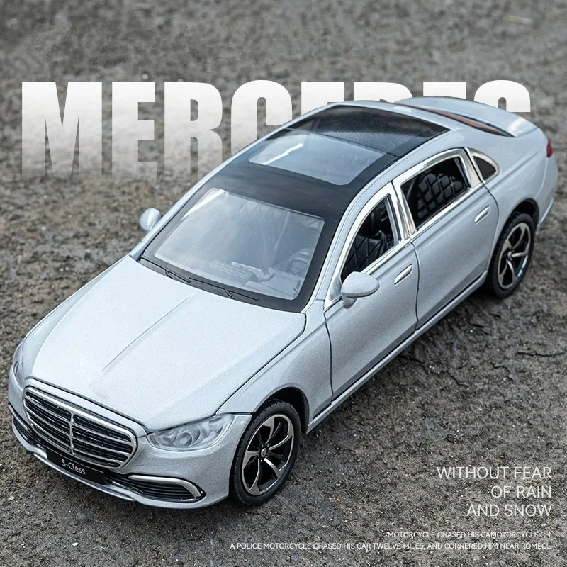 

Модель автомобиля из металлического сплава 1:32 Benzs S400 S680, модель игрушечного автомобиля из литого металла, модель автомобиля с высокой симуляцией звука и фотографией, детские подарки