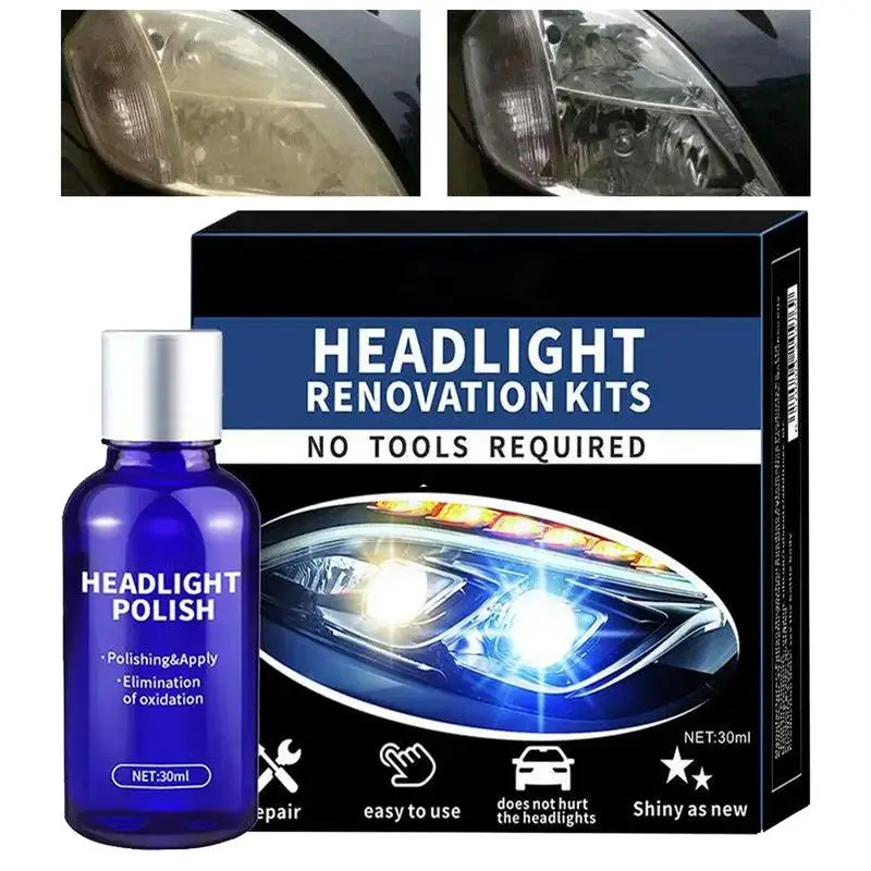 Car Headlight Repair Liquid 30ml Agent Polishing Auto Headlight Liquid Restoration Automotive Refurbishment Tool For Motorcycles
Car Headlight Repair Liquid 30ml Agent Polishing Auto Headlight Liquid Restoration Automotive Refurbishment Tool For Motorcycles