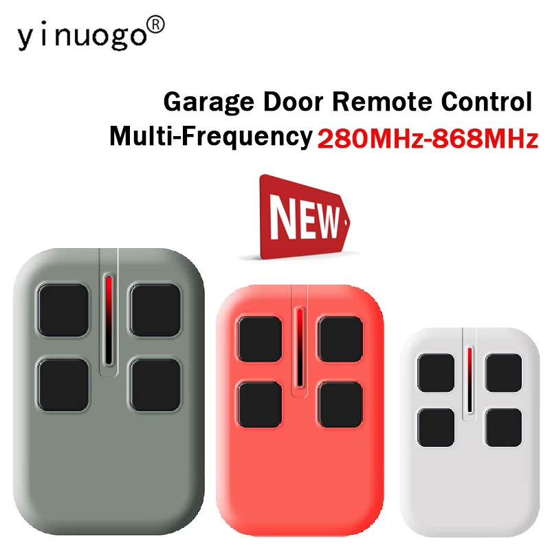 

4 in 1 Multi-Frequency Garage Door Remote Control 280MHz-868MHz Fixed Code Rolling Code Garage Door Opener Clone Gate Keychain