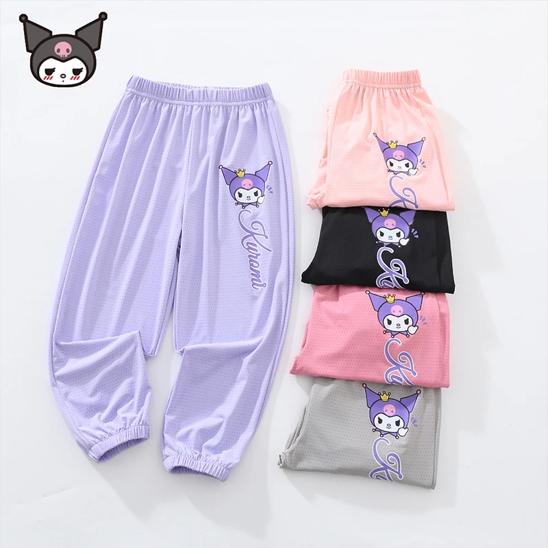 Summer Kuromi Anime Kawaii Sanrio Children Anti-Mosquito Pants Cute Cartoon Quick Dry Mesh Trousers Clothes Gifts for Girls Boys
Summer Kuromi Anime Kawaii Sanrio Children Anti-Mosquito Pants Cute Cartoon Quick Dry Mesh Trousers Clothes Gifts for Girls Boys