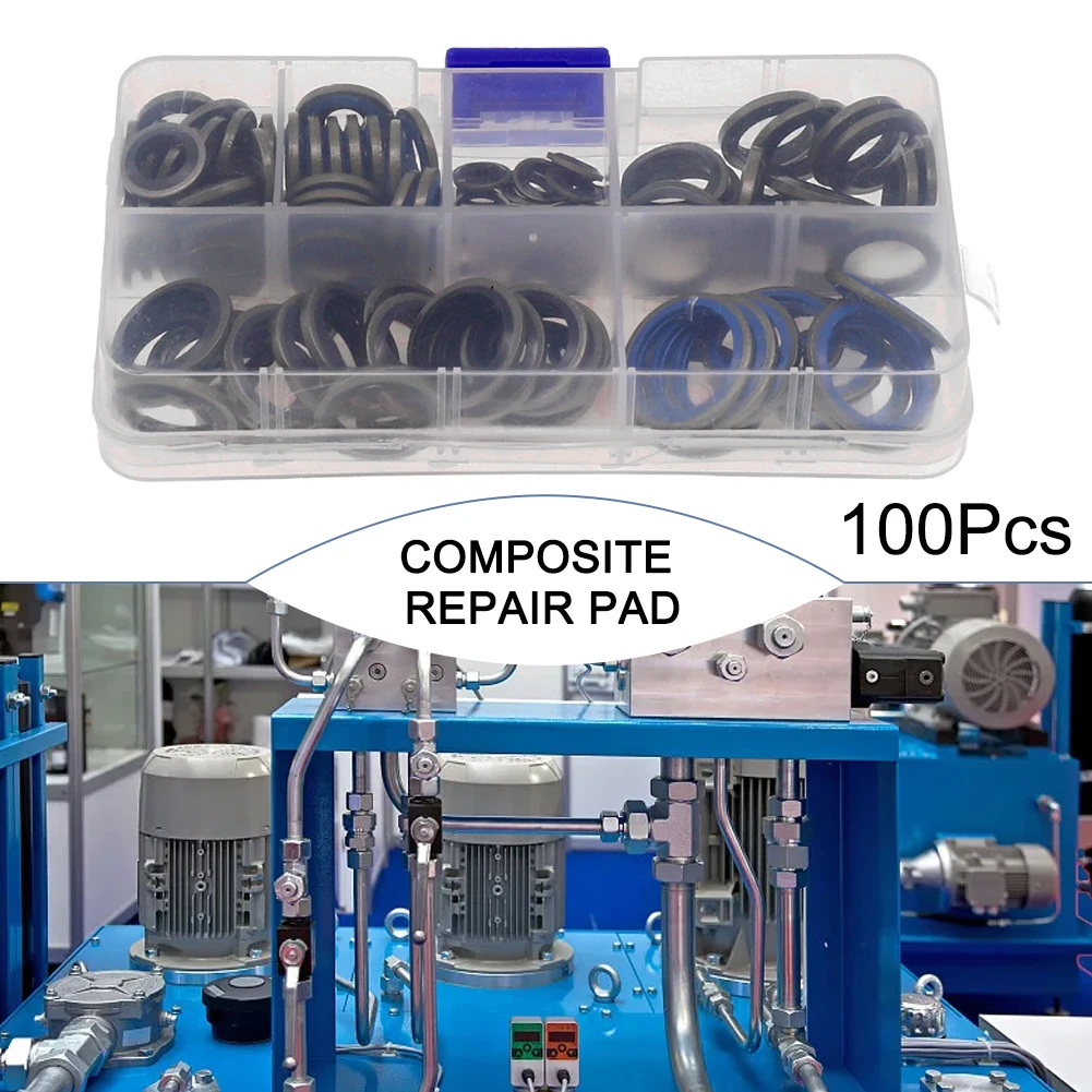 100pcs/ 245pcs Assorted Sealing Gasket Combination Gasket M6 To M30 Repair Box Rubber Durable Practical To Use
100pcs/ 245pcs Assorted Sealing Gasket Combination Gasket M6 To M30 Repair Box Rubber Durable Practical To Use