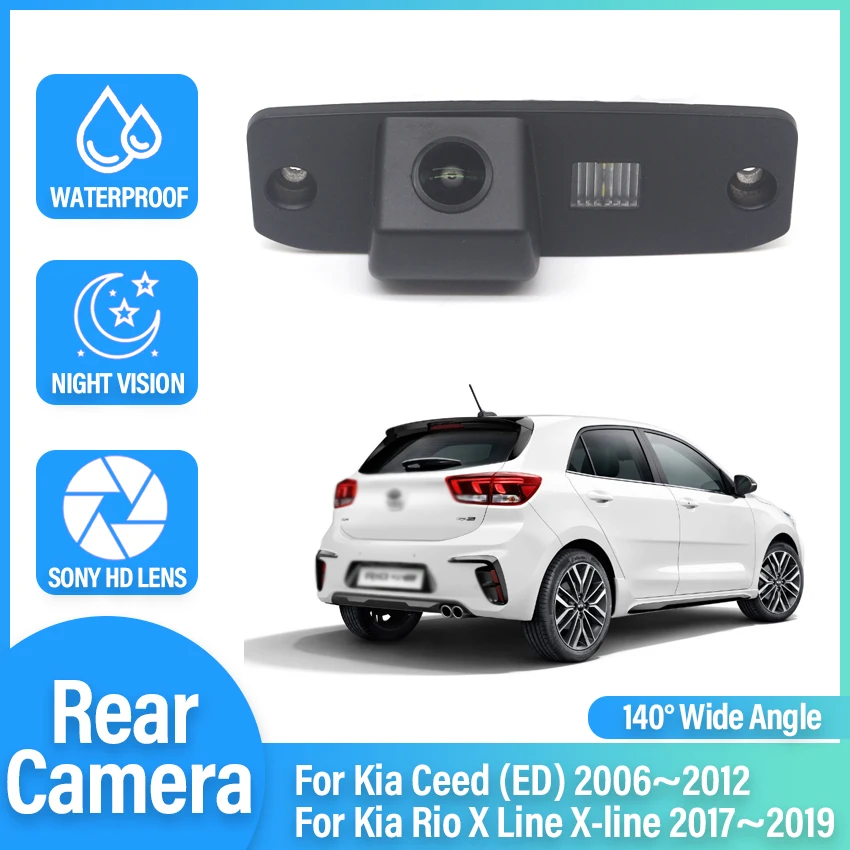 

CCD HD Fisheye Rear View Camera For Kia Ceed (ED) 2006~2012 Rio X Line X-line 2017~2019 Car Backup Reverse Parking Monitor