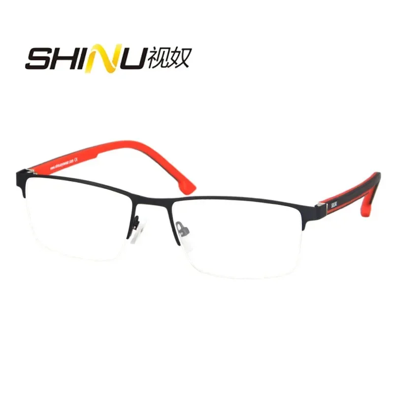 

SHINU brand progressive glasses anti fatigue prevent myopia deepen eyeglasses lunette blue light blaocking glasse for men custom