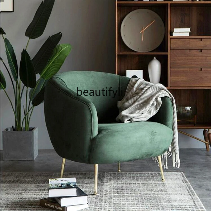 zqNordic Light Luxury Single Seat Couch Modern Minimalist Wingback Chair Living Room Leisure Chair
zqNordic Light Luxury Single Seat Couch Modern Minimalist Wingback Chair Living Room Leisure Chair