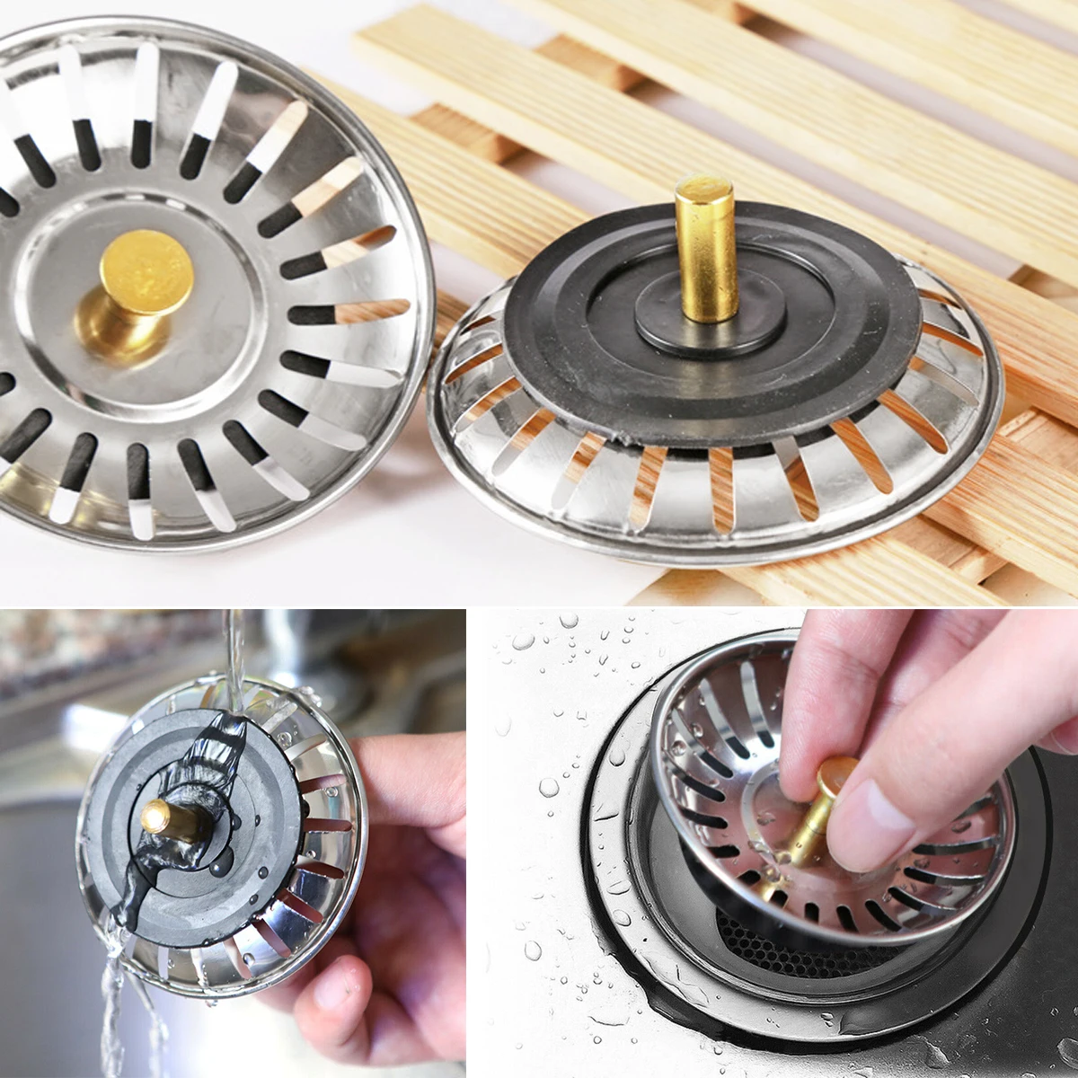 2pcs Kitchen Sink StrainerWashing Sink Mesh Leak Sewer Drainage Anti-blocking Floor Drain Old Style Falling Funnel Sealer
2pcs Kitchen Sink StrainerWashing Sink Mesh Leak Sewer Drainage Anti-blocking Floor Drain Old Style Falling Funnel Sealer
