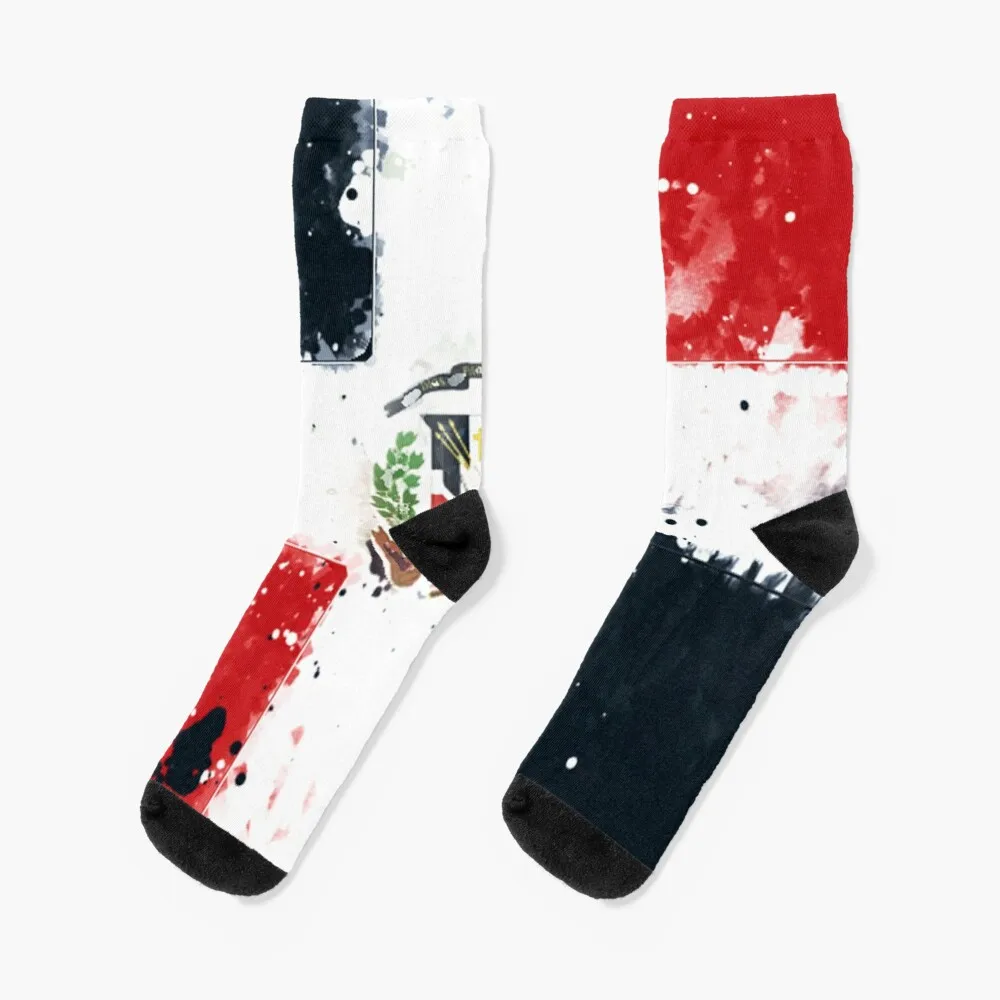 

Dominican Republic Grunge Flag Socks Warm Socks Funny Man Socks