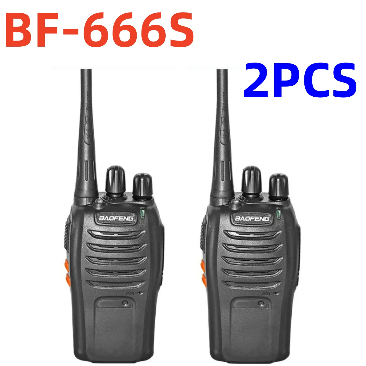 

2Pcs/lot baofeng BF-666S Walkie Talkie Portable Radio BF666s 5W 16CH UHF 400-470MHz BF 666S Comunicador Transmitter Transceiver