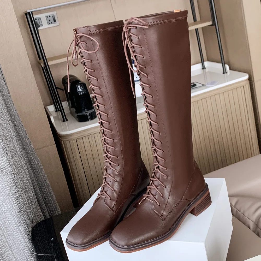 danxuefei plus size 34-42 women's genuine leather lace-up back zip flats autumn knee high knight boots shoes for women on sale
danxuefei plus size 34-42 women's genuine leather lace-up back zip flats autumn knee high knight boots shoes for women on sale