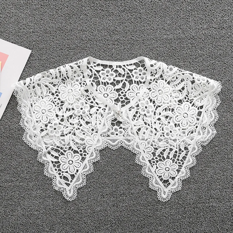 versatile hollowed out Fake collar ladies Lace shawl Sweet Doll Lapel Fake Collar for Women Removable Embroidered Collar
versatile hollowed out Fake collar ladies Lace shawl Sweet Doll Lapel Fake Collar for Women Removable Embroidered Collar