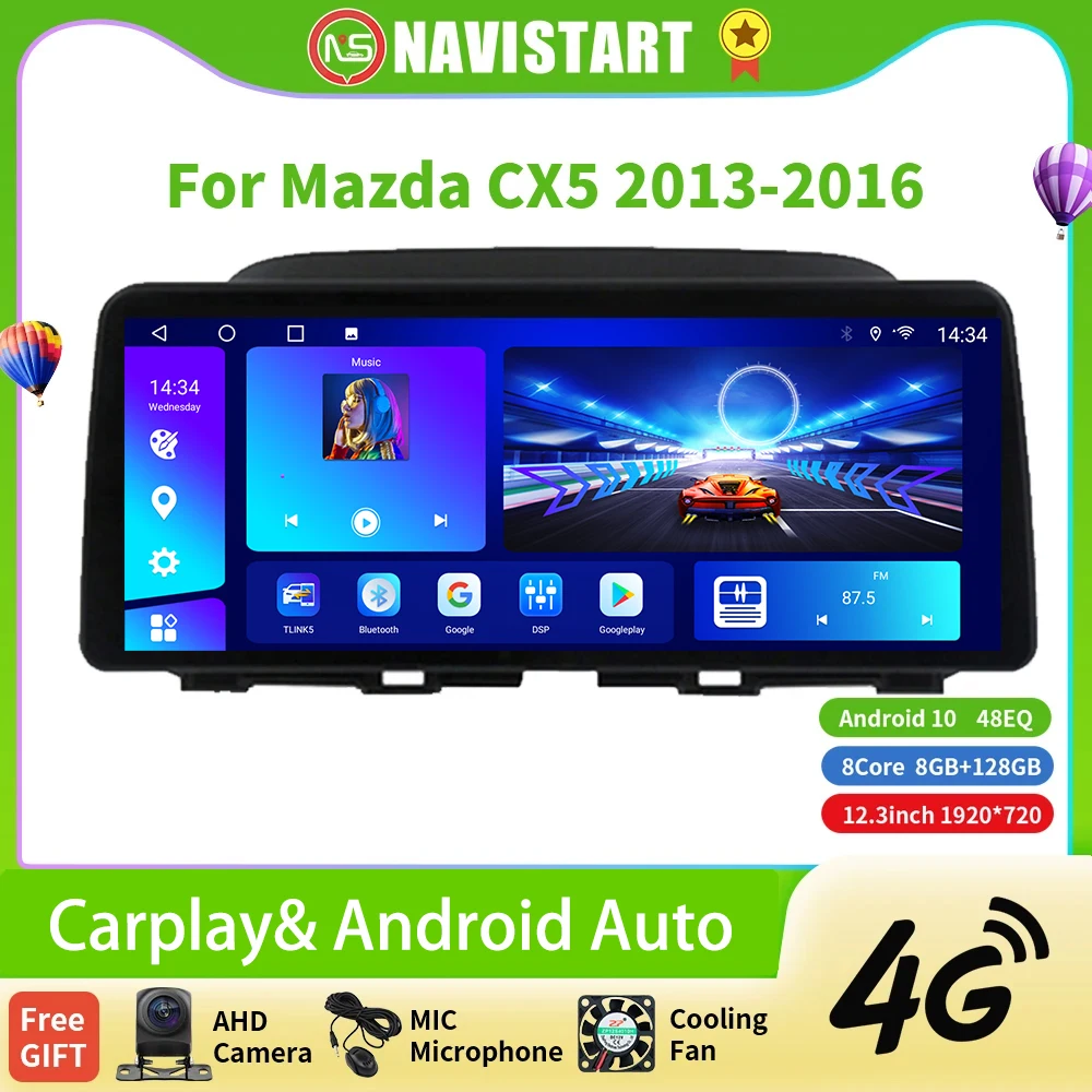 NAVISTART 12.3 Inch Android Auto Carplay Car Radio For Mazda CX5 CX-5 2013-2016 Multimedia Video Player 2Din Navigation GPS WIFI
NAVISTART 12.3 Inch Android Auto Carplay Car Radio For Mazda CX5 CX-5 2013-2016 Multimedia Video Player 2Din Navigation GPS WIFI