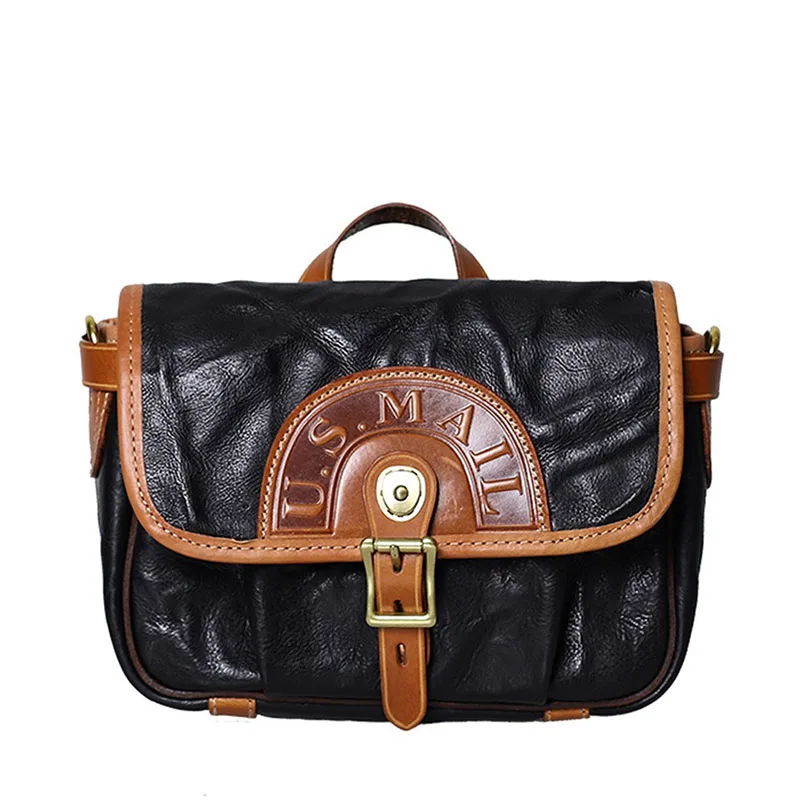 

Top Quality Italian Vegetable Leather Messenger Bag Women Fashion Designer Satchel Popular School Crossbody Bag Handmade Handbag