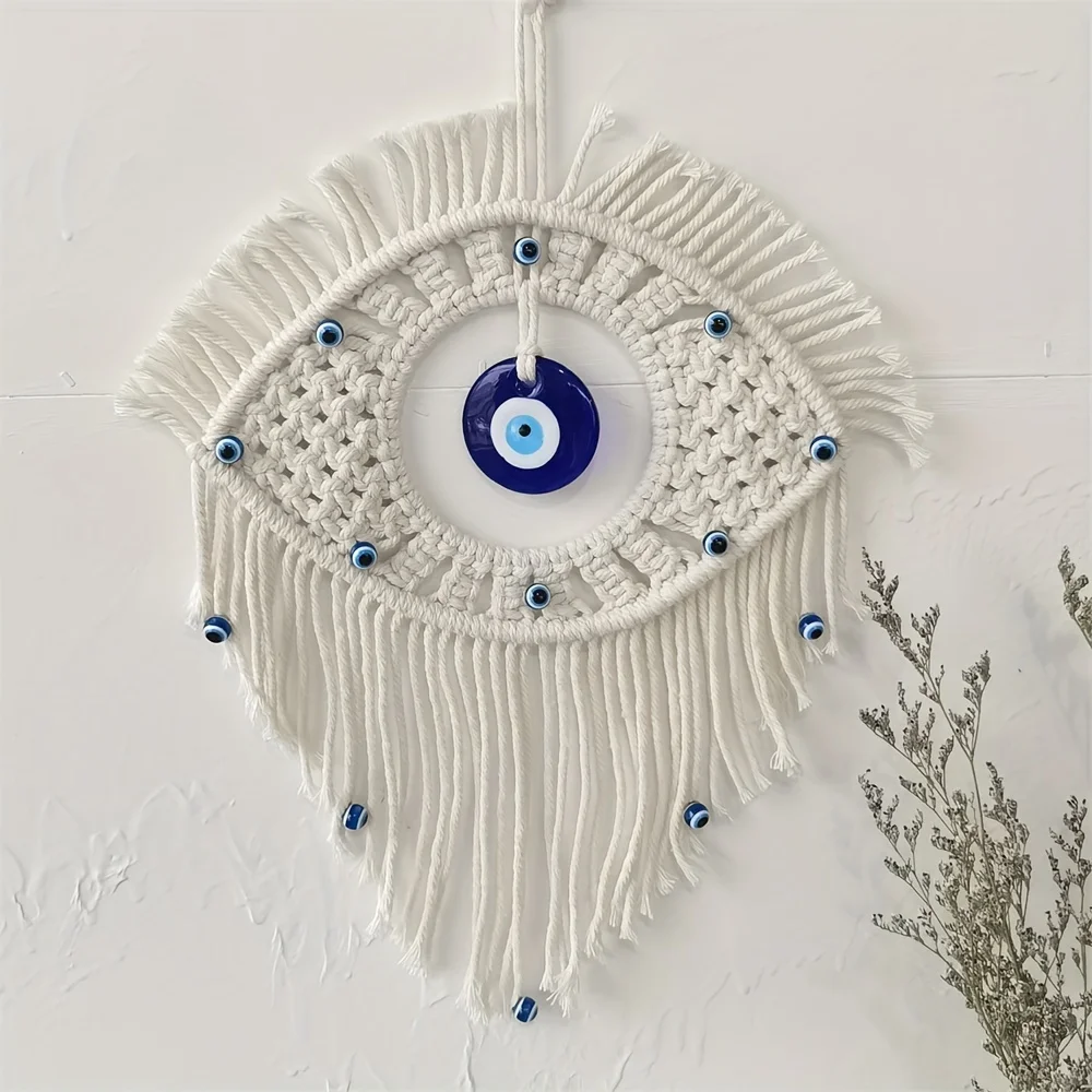 Turkish Blue Evil Eye Wall Hanging - Handcrafted Glass Protection Amulet 2 Sc530e99d103d47d0ae9a2ff47afd664dR
