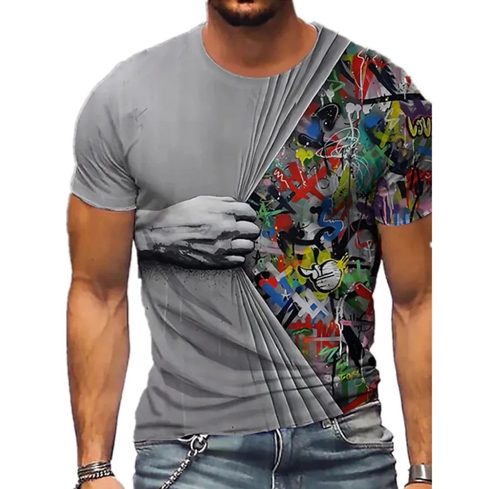 Breathable 3D Digital Printing T-shirt Musle Printed Pulllover Short Sleeve Sport Shirt Summer Tee Shirts Tops Clothes Male
Breathable 3D Digital Printing T-shirt Musle Printed Pulllover Short Sleeve Sport Shirt Summer Tee Shirts Tops Clothes Male