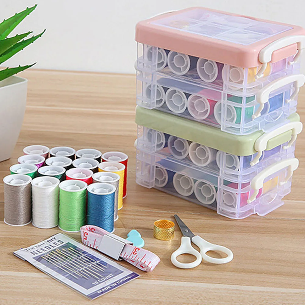 1 Set Sewing Tool Box Plastic Portable Home DIY Hand Tools Needlework Scissors Set Multifunctional Needle And Thread Box Set
1 Set Sewing Tool Box Plastic Portable Home DIY Hand Tools Needlework Scissors Set Multifunctional Needle And Thread Box Set