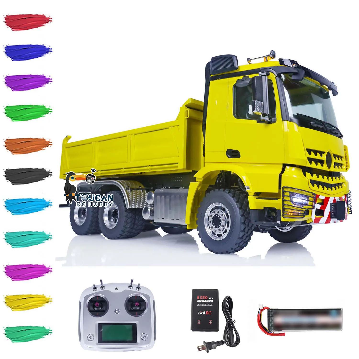 1/14 LESU RC Hydraulic Dump Truck 6X6 Ready to Run Tipper Car 3348 Fusion PRO Motor Smoking Light Sound DIY Painted Finished Toy
1/14 LESU RC Hydraulic Dump Truck 6X6 Ready to Run Tipper Car 3348 Fusion PRO Motor Smoking Light Sound DIY Painted Finished Toy
