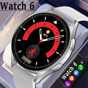 풀 터치 혈압 블루투스 통화, 스포츠 스마트 워치, 안드로이드 IOS, 남녀공용 스마트워치 6, 2023 신제품 상품 이미지