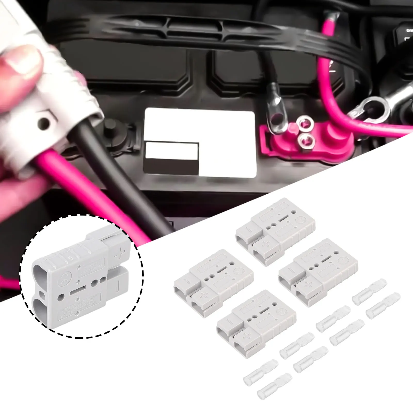 4/6pcs Connectors 12v/24v Accessory Tool Parts For Anderson Style Plug DC Power 50AMP Solar Caravan 6AWG Dual Battery Systems
4/6pcs Connectors 12v/24v Accessory Tool Parts For Anderson Style Plug DC Power 50AMP Solar Caravan 6AWG Dual Battery Systems
