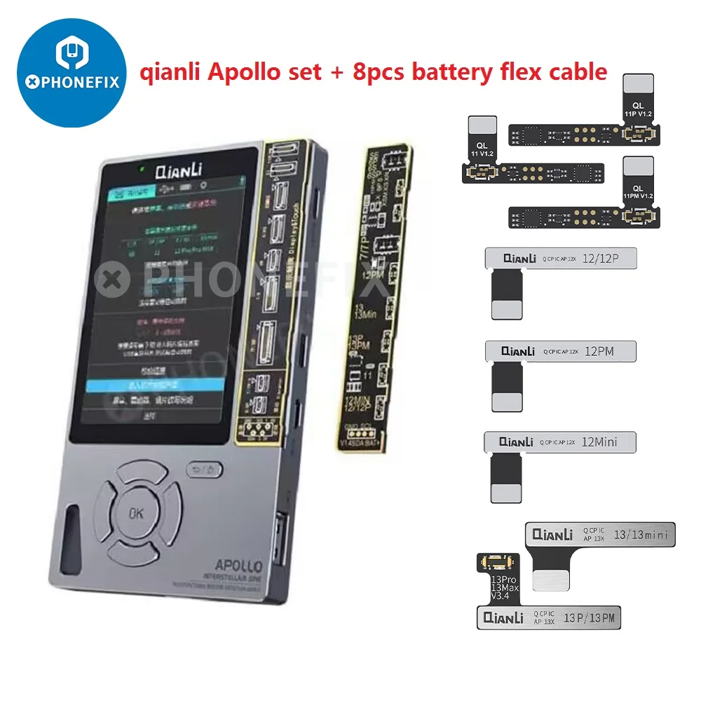 

QianLi Apollo ICopy Plus Copy Power Mega-idea Clone Battery Flex Cable for IPhone 11-14 Pro Max Tag on Battery Repair Programmer