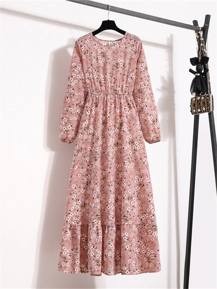2023 Spring New Floral Long Dress Women O Neck Full Sleeve A Line Elastic Slim Pleated Stitching Floor-length Dresses Feminina
2023 Spring New Floral Long Dress Women O Neck Full Sleeve A Line Elastic Slim Pleated Stitching Floor-length Dresses Feminina
