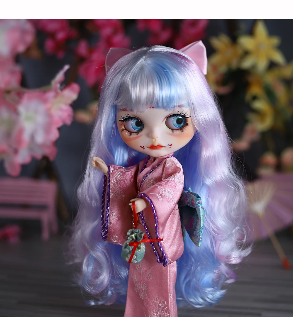 Jenny – Premium Custom Neo Blythe Doll with Multi-Color Hair, White Skin & Matte Cute Face 10 Jenny – Premium Custom Neo Blythe Doll with Multi-Color Hair, White Skin & Matte Cute Face 10