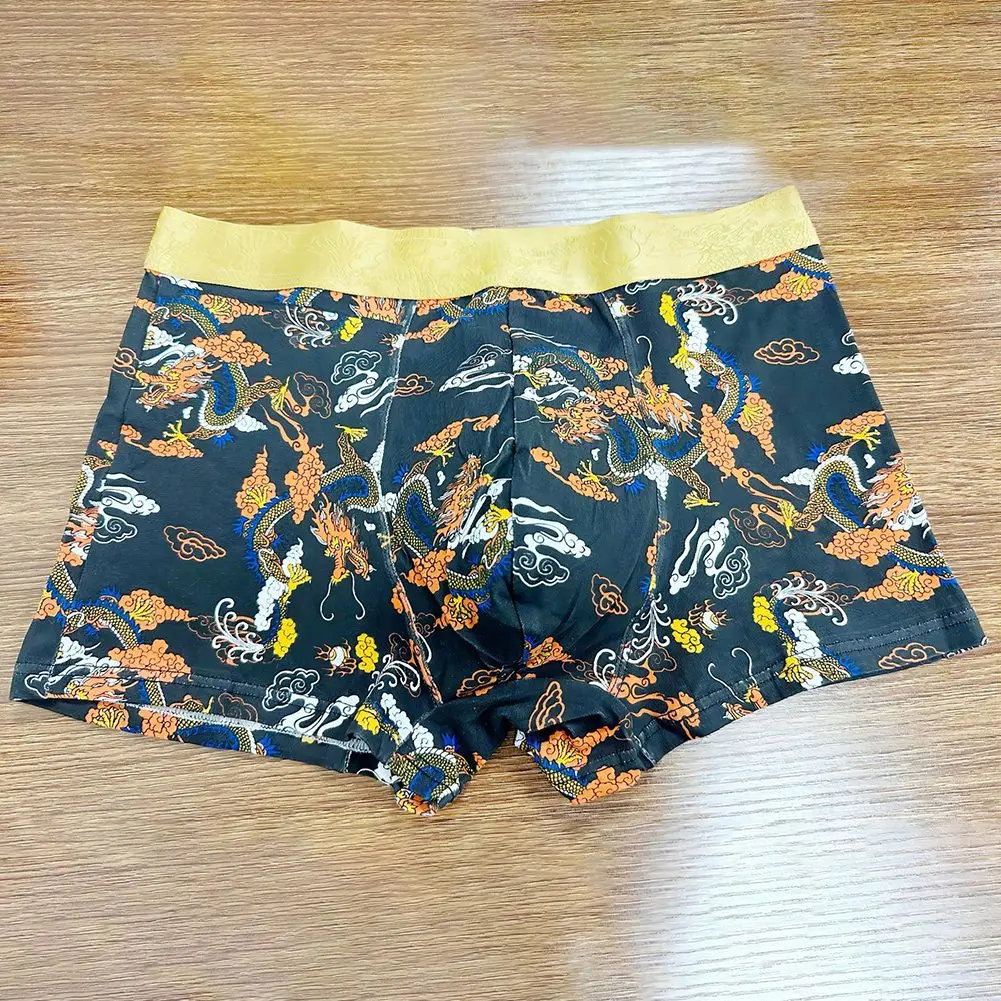 Mens Dragon Printed Boxers Breifs Underwear Panties Cotton Underpants Elastic Shorts Trunks Lingerie Seamless Panties
Mens Dragon Printed Boxers Breifs Underwear Panties Cotton Underpants Elastic Shorts Trunks Lingerie Seamless Panties