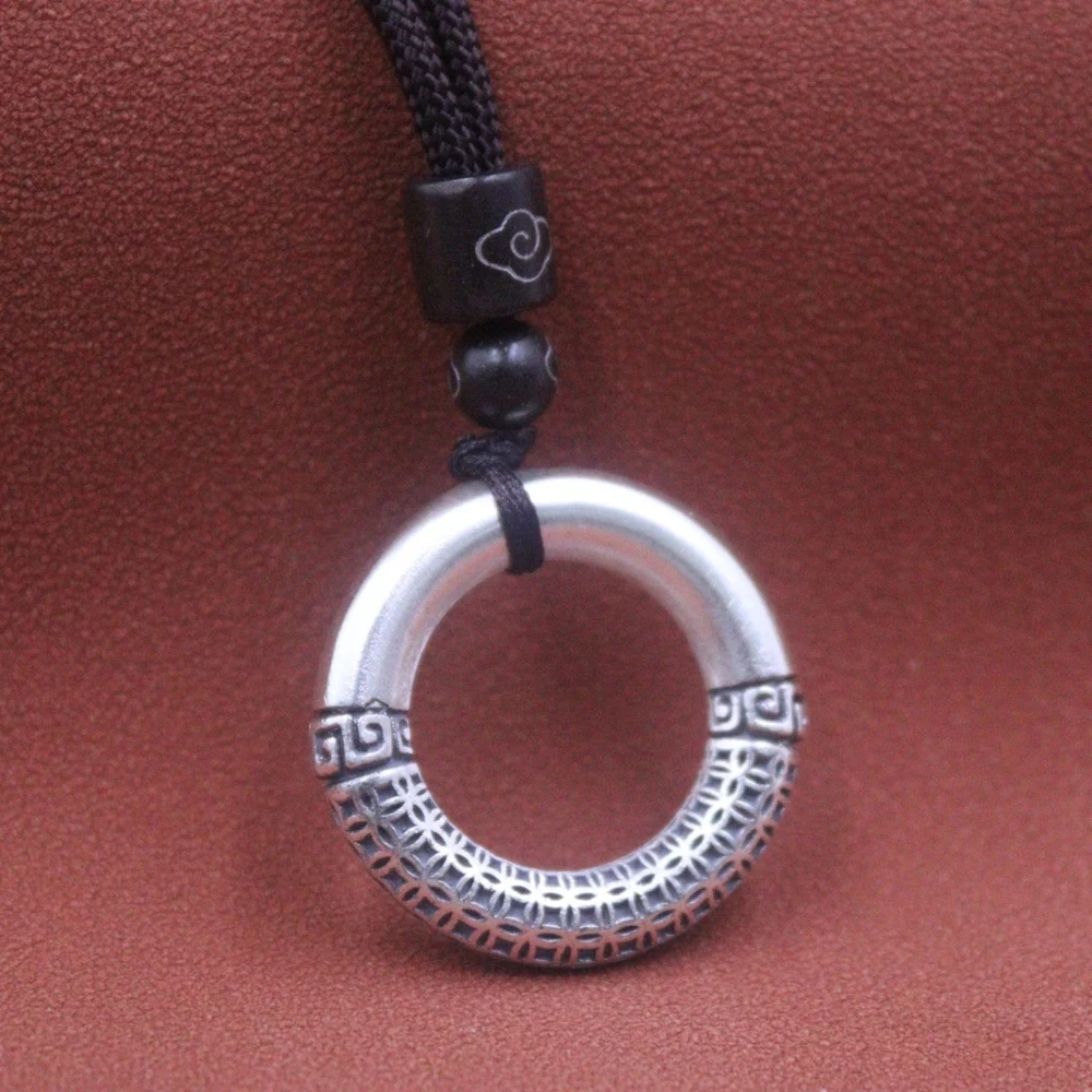 Real Pure 999 Fine Silver Lucky Men Women Carved Coin Pattern Circle Pendant 15-16g
Real Pure 999 Fine Silver Lucky Men Women Carved Coin Pattern Circle Pendant 15-16g
