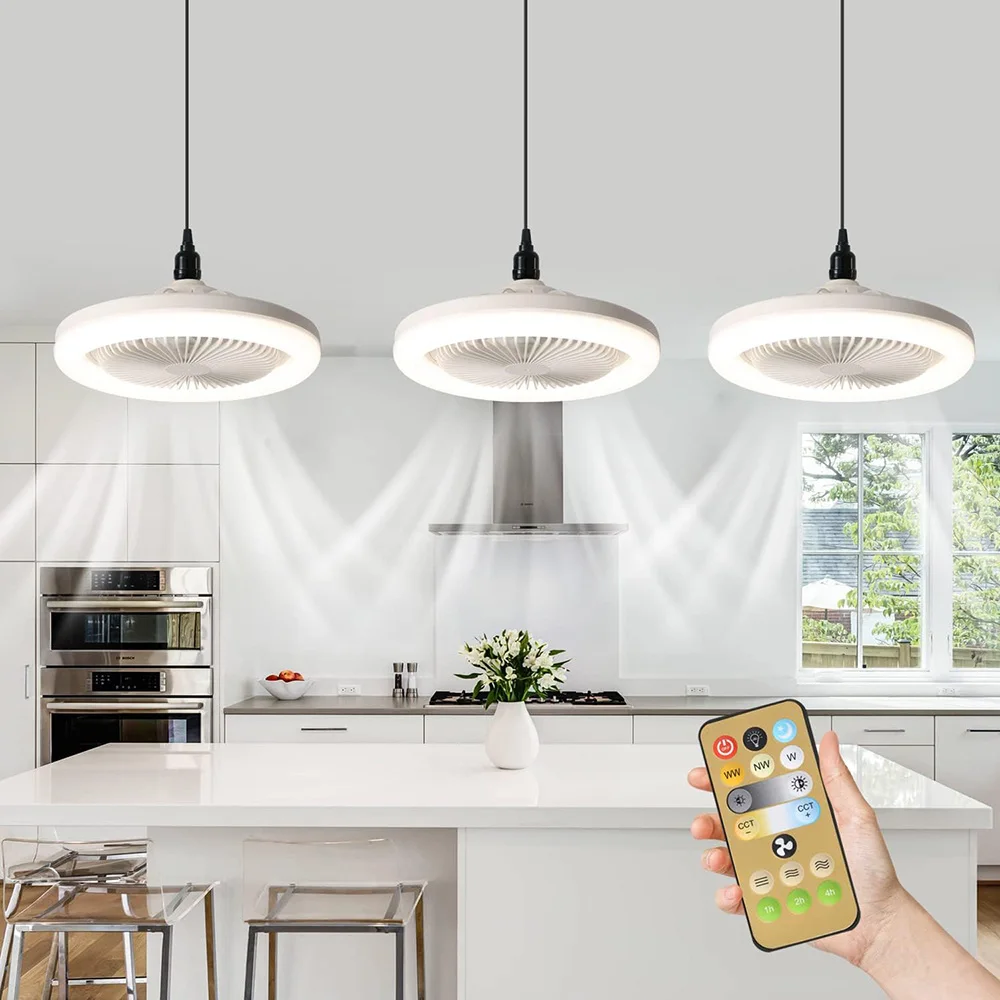 Smart LED Ceiling Fan Light with Remote Control E27 Base Ceiling Fan Lamp Dimmable 3 Gear Wind Speeds Fan for Living Room
Smart LED Ceiling Fan Light with Remote Control E27 Base Ceiling Fan Lamp Dimmable 3 Gear Wind Speeds Fan for Living Room