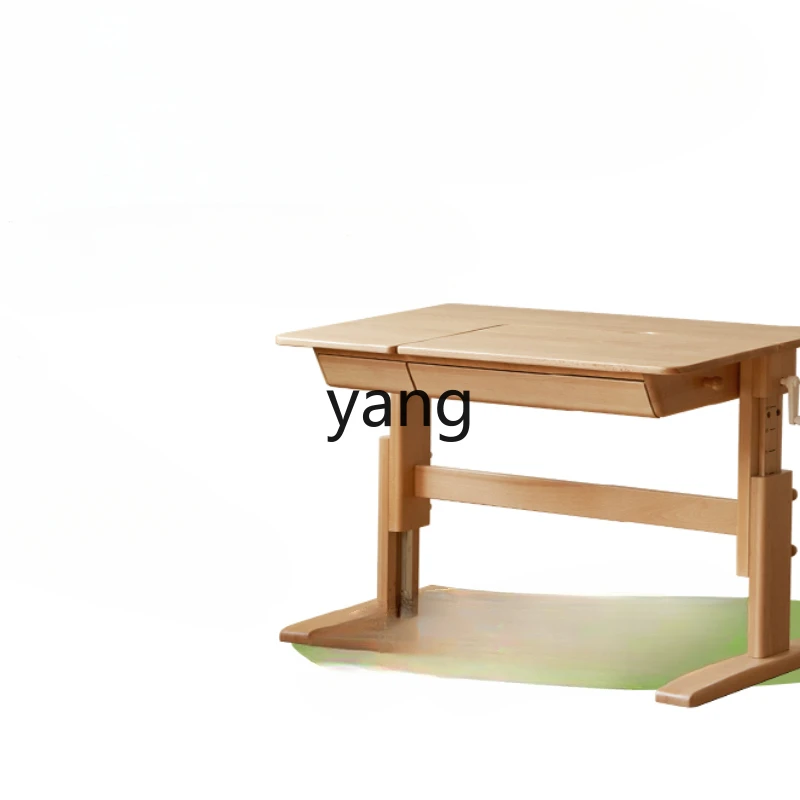 Genji Muyu Solid Wood Study Table Height Adjustable Table Children's Desk Household Writing Desk Simple Student Desk & Chair
Genji Muyu Solid Wood Study Table Height Adjustable Table Children's Desk Household Writing Desk Simple Student Desk & Chair