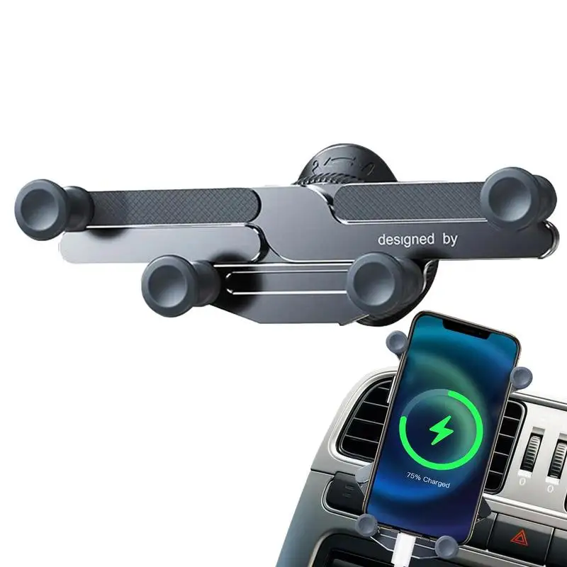 

Invisible Air Vent Car Phone Holder Adjustable 360 Degree Rotation Dashboard Car Phone Mount With Gravity Bracket For Mobile