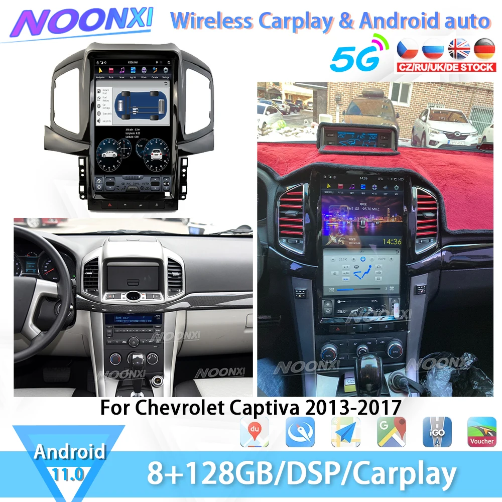 128G Android 11.0 For Chevrolet Captiva 2008-2017 Car Radio Multimedia Player GPS Navigation DVD Tape Recorder Carplay Head Unit
128G Android 11.0 For Chevrolet Captiva 2008-2017 Car Radio Multimedia Player GPS Navigation DVD Tape Recorder Carplay Head Unit