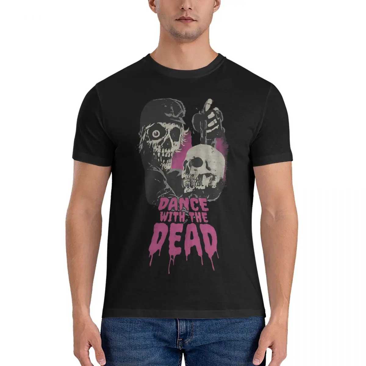 

Идеальная футболка для мужчин с мертвецами, забавная 100% хлопковая футболка с круглым воротником, женская одежда с графическим принтом