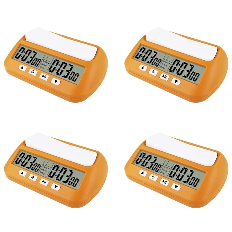 4X Chess Clock, Digital Chess Timer & Game Timer, 3-In-1 Multipurpose Portable Professional Clock Yellow
4X Chess Clock, Digital Chess Timer & Game Timer, 3-In-1 Multipurpose Portable Professional Clock Yellow