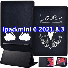 Tablet Case for IPad Mini 6 A2567 A2568 A2569 Funda IPad Mini 6 2021 8.3 Leather White Image Pattern Ultra Thin Protective Cover
Tablet Case for IPad Mini 6 A2567 A2568 A2569 Funda IPad Mini 6 2021 8.3 Leather White Image Pattern Ultra Thin Protective Cover