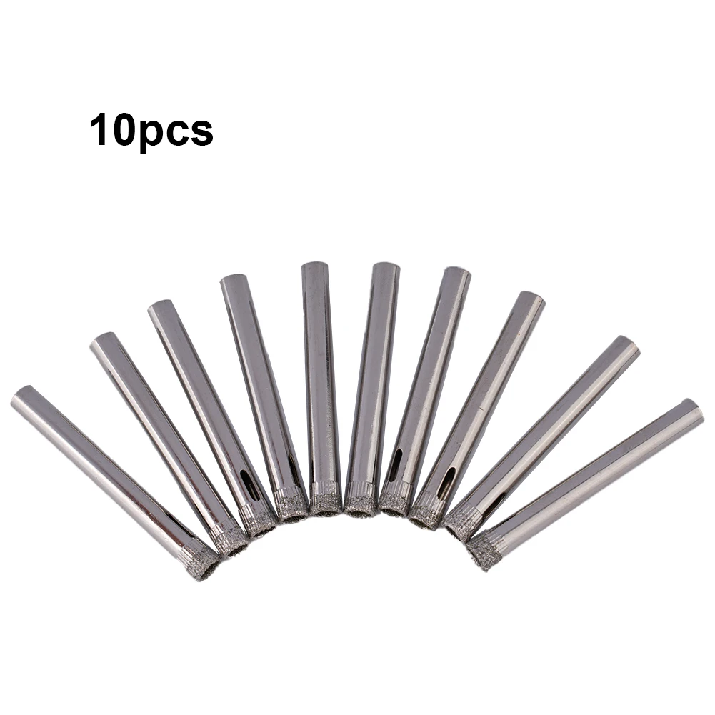 10Pcs 6mm Diamond Coated Drill Bit Tile Ceramic Glass Hole Saws 5x0.6x0.6cm Suitable For Making Holes On Glass And Tile
10Pcs 6mm Diamond Coated Drill Bit Tile Ceramic Glass Hole Saws 5x0.6x0.6cm Suitable For Making Holes On Glass And Tile