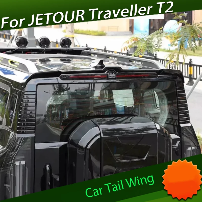 

Tail Wing Suitable for Chery JETOUR Traveler T2 2023 2024 Roof Fixed Wing Modified Paint Sports Rear Wing Car Exterior Trim Part
