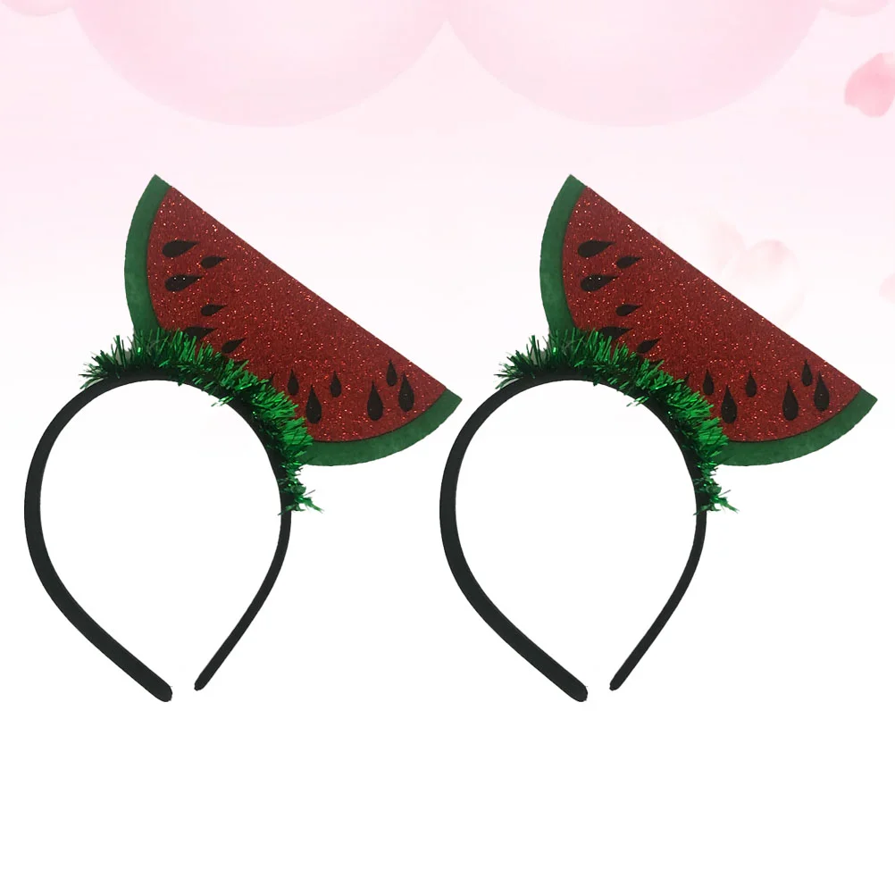 2 Pcs Hair Accessories Headdress Hoops Party Supplies Headgear Fruit Watermelon Design Headbands
2 Pcs Hair Accessories Headdress Hoops Party Supplies Headgear Fruit Watermelon Design Headbands