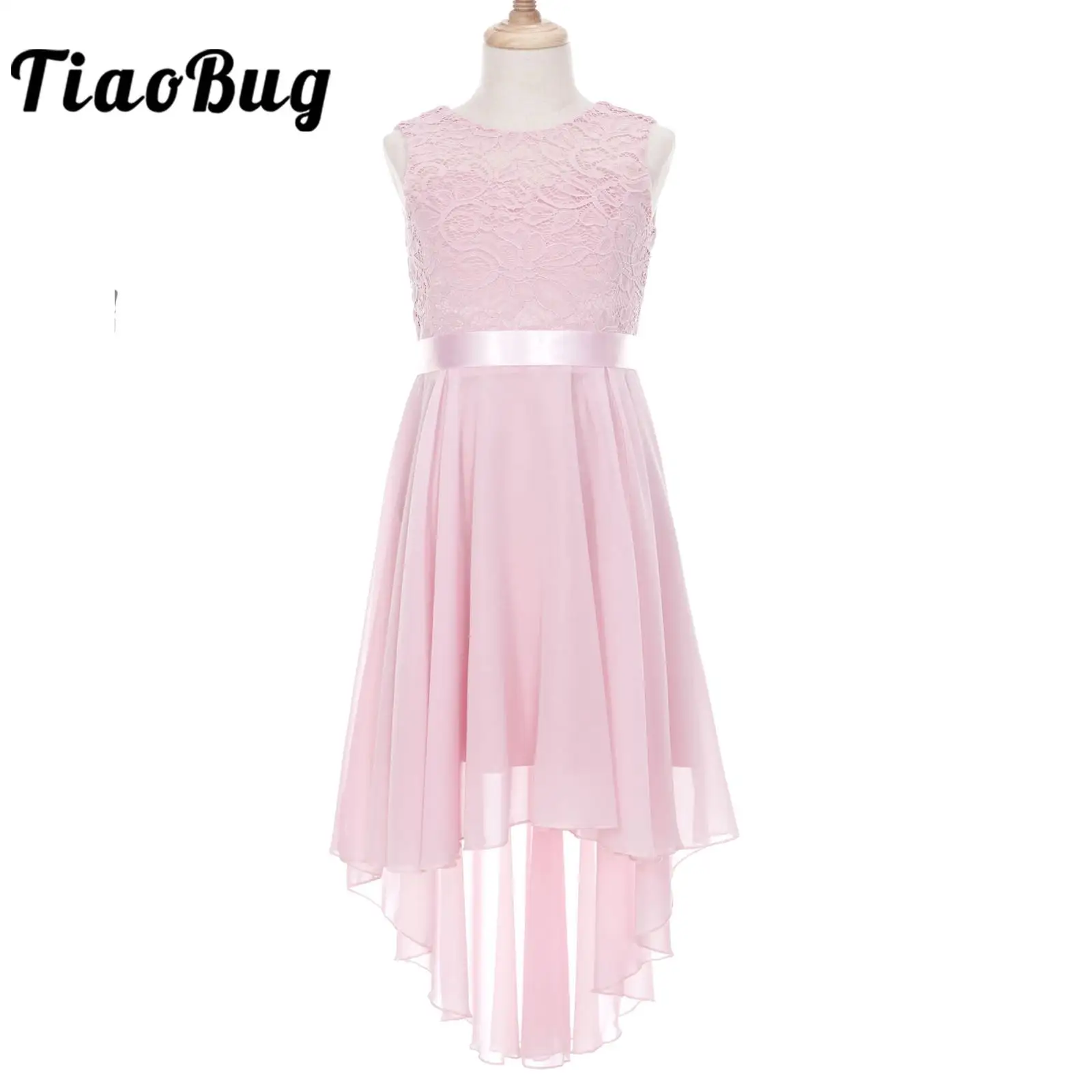 Little Bridesmaid Dresses Princess Lace Kids Hi-Lo Chiffon Swing Party Dress Girl's Wedding First Communion Dresses 
Little Bridesmaid Dresses Princess Lace Kids Hi-Lo Chiffon Swing Party Dress Girl's Wedding First Communion Dresses