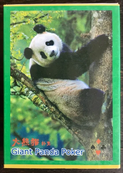 

Giant Panda Playing Cards Boutique Promotion Animal Scenery Collection Children's Education Toys Games Gift Travel