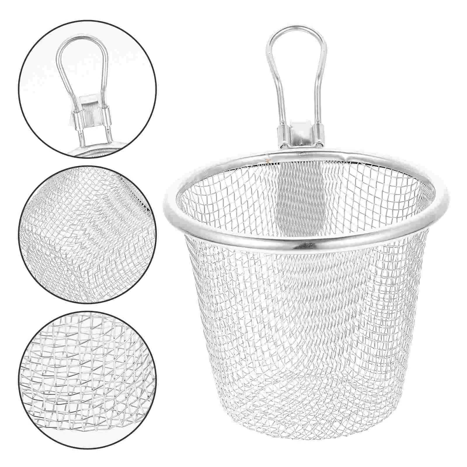 Strainer Basket Pasta Noodle Mesh Stainless Colander Steel Skimmer Spaghetti Spider Fry Ramen Metal Handle Fine Flour sifter
Strainer Basket Pasta Noodle Mesh Stainless Colander Steel Skimmer Spaghetti Spider Fry Ramen Metal Handle Fine Flour sifter