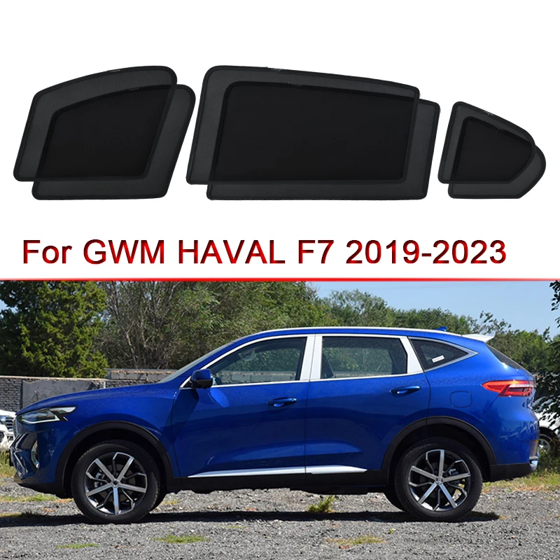 

Car Side Window Sunshades Magnetic Adsorption Curtain Privacy Car Sun Shade UV Reflection Accessory For GWM HAVAL F7 2019-2023